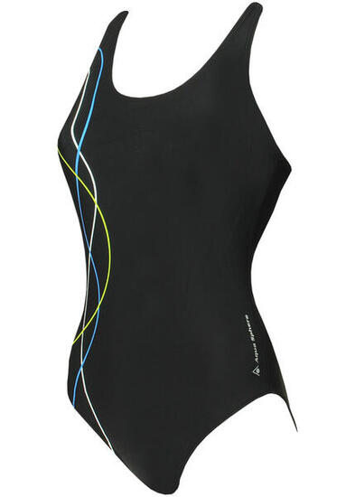 Aqua Sphere Bailey costume donna - Nero/Verde Lime UK 34