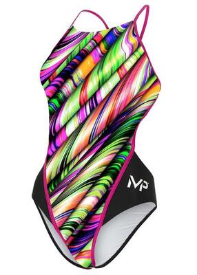 Phelps margareta openback meisjesbadpak groen - maat uk 26/eu 36