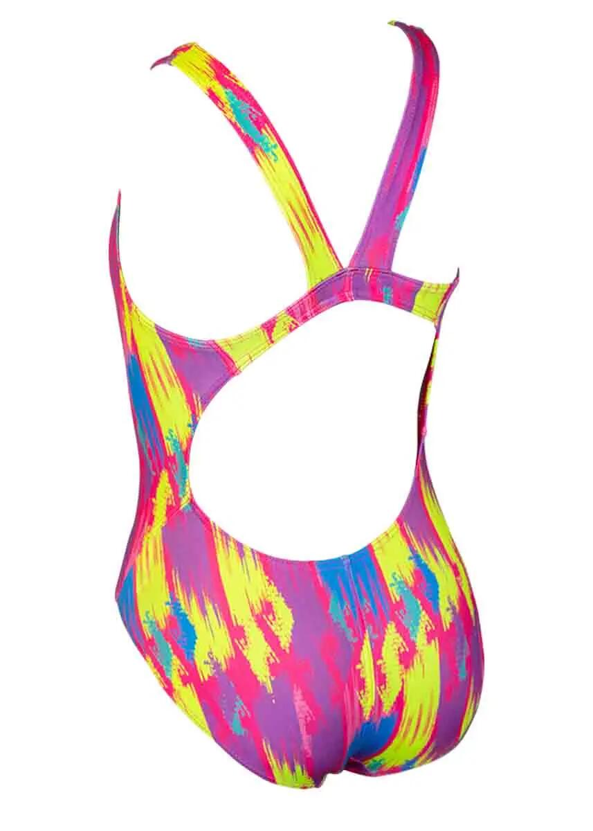 Turbo Costume da bagno a rete colorato per bambina - Rosa 2/5