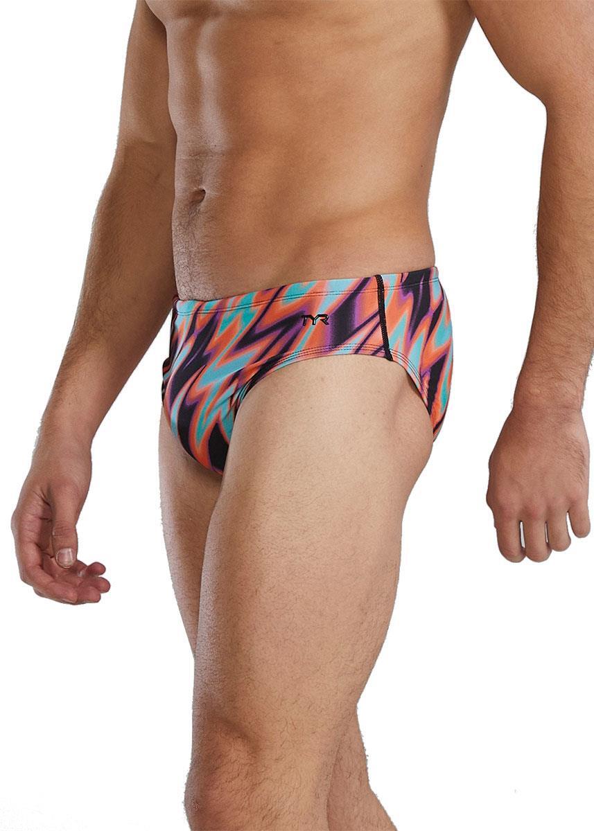 Sunga TYR Durafast Elite Disarray Laranja/Multicolor Tamanho 26 5/5