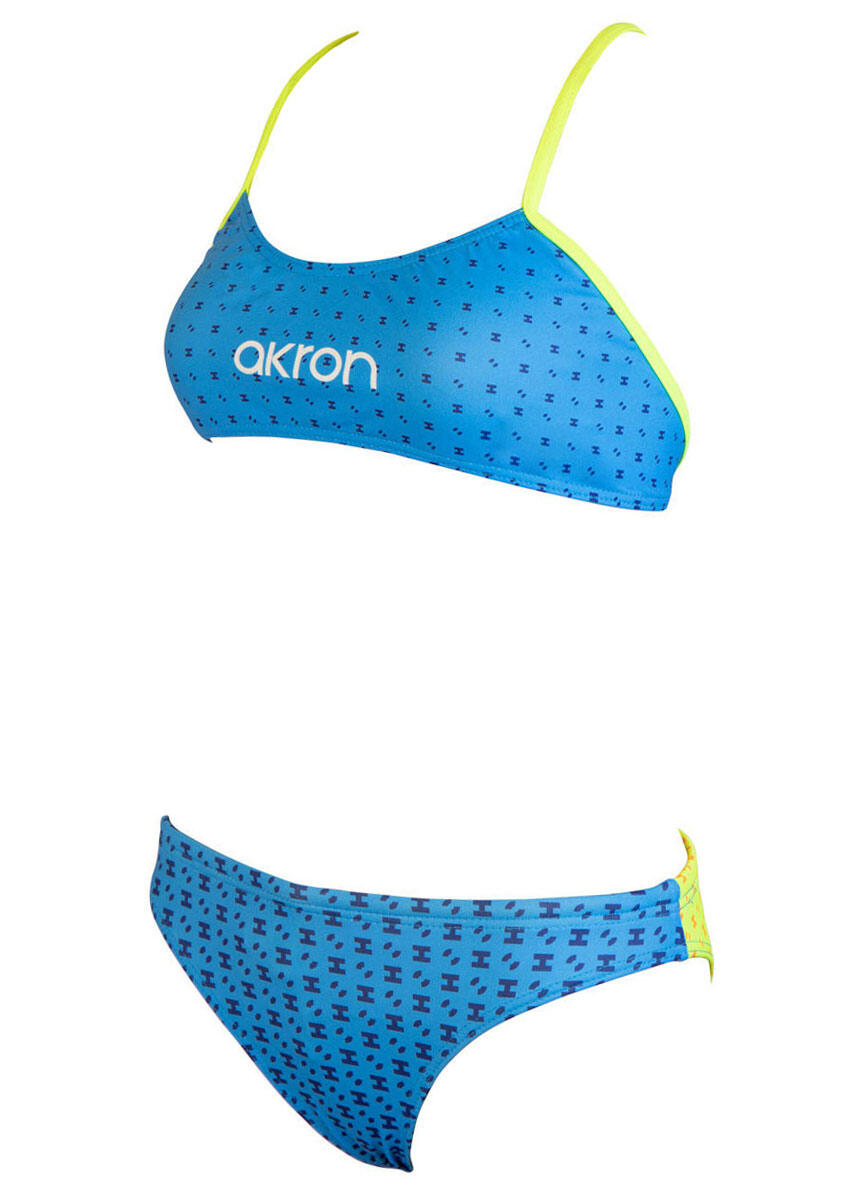 Bikini de natación Akron Girls Bells - Azul celeste/Amarillo - Talla 30 5/5
