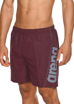 Boxer de bain Arena Fundamentals Logo - Bordeaux/Marine