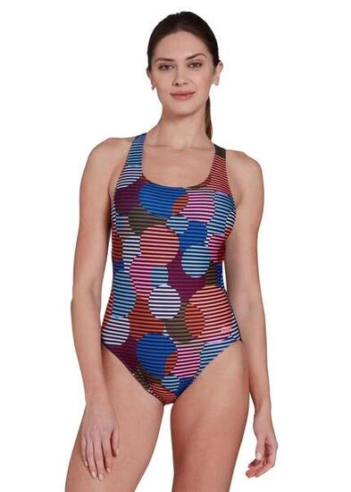 Maillot Zoggs Amalfi Sonicback femme taille UK 32