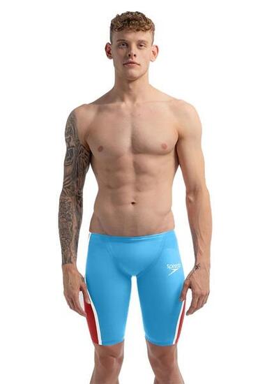 Speedo Fastskin LZR Pure Intent 2.0 Jammer Herren Blau/Rot/Weiß UK 28
