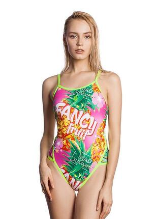 Maillot femme Mad Wave Tropic - imprimé ananas - 100% PBT