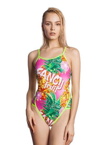 Maillot femme Mad Wave Tropic - imprimé ananas, taille EU 50