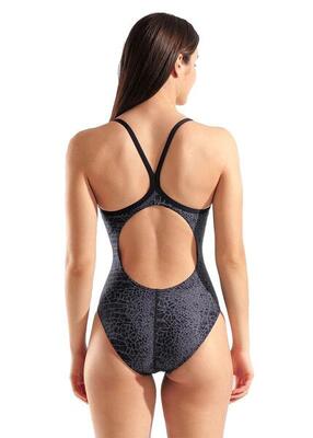 Costume Arena Snakeskin Lightdrop Back donna - Nero - Taglia 28
