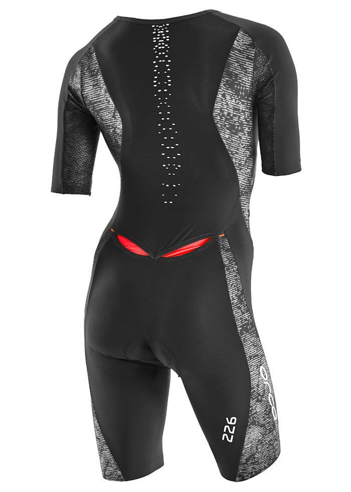 Orca Combinaison de course aérodynamique 226 Perform pour femme – Noir/Blanc 3/4