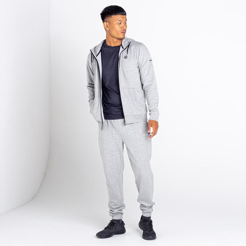 Lounge Out Sweat de randonnée à capuche zippée pour homme - Gris clair