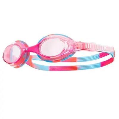 Tyr kids zwembril - transparant / paars / blauwgroen