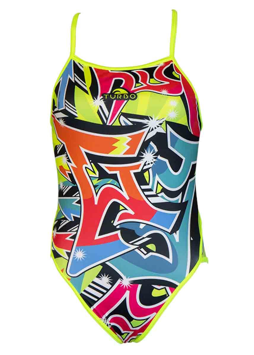 Fato de banho menina Turbo Graffiti - Tamanho UK 28 / EU 38 3/5