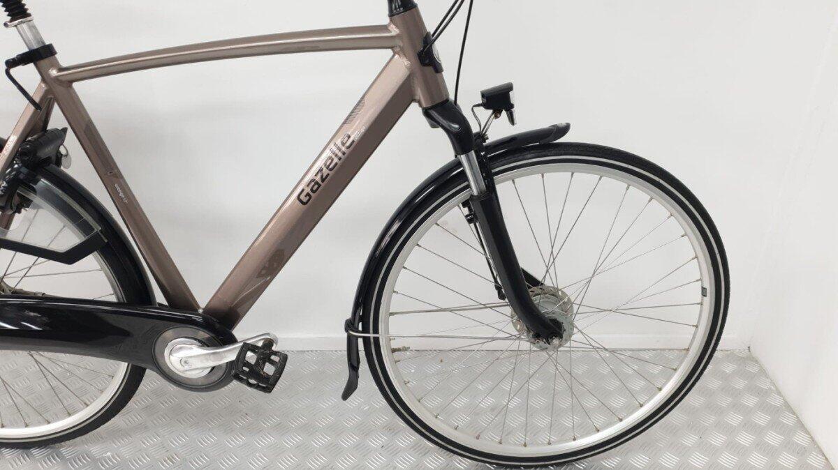 Gazelle Orange C7+ tweedehands 57 cm, 7v, 28" bruin, 3 maanden garantie 2/3