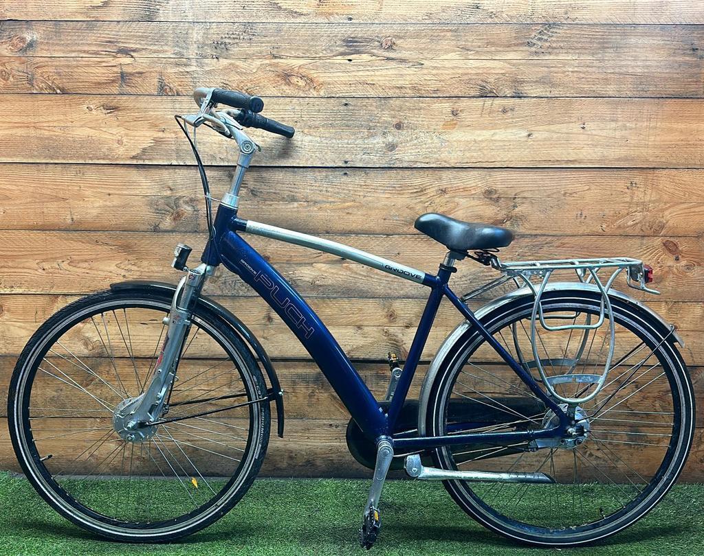 Puch stadsfiets 28" blauw - city speed, met standaard en verlichting 2/2