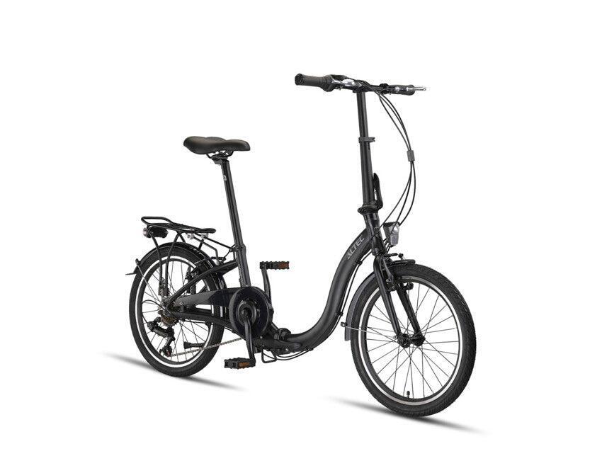 Altec vouwfiets 20" 39 cm, 6-speed Shimano, zwart mat 1/6