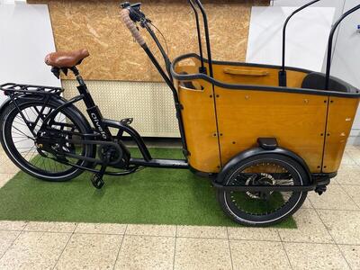Qivelo ananda curve elektrische bakfiets, 672 wh, bruin