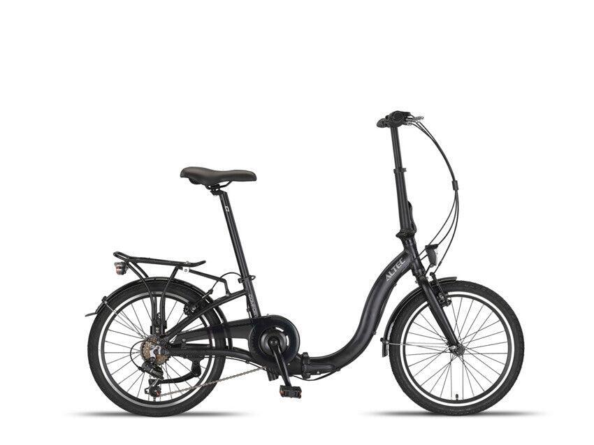 Altec vouwfiets 20" 39 cm, 6-speed Shimano, zwart mat 4/6