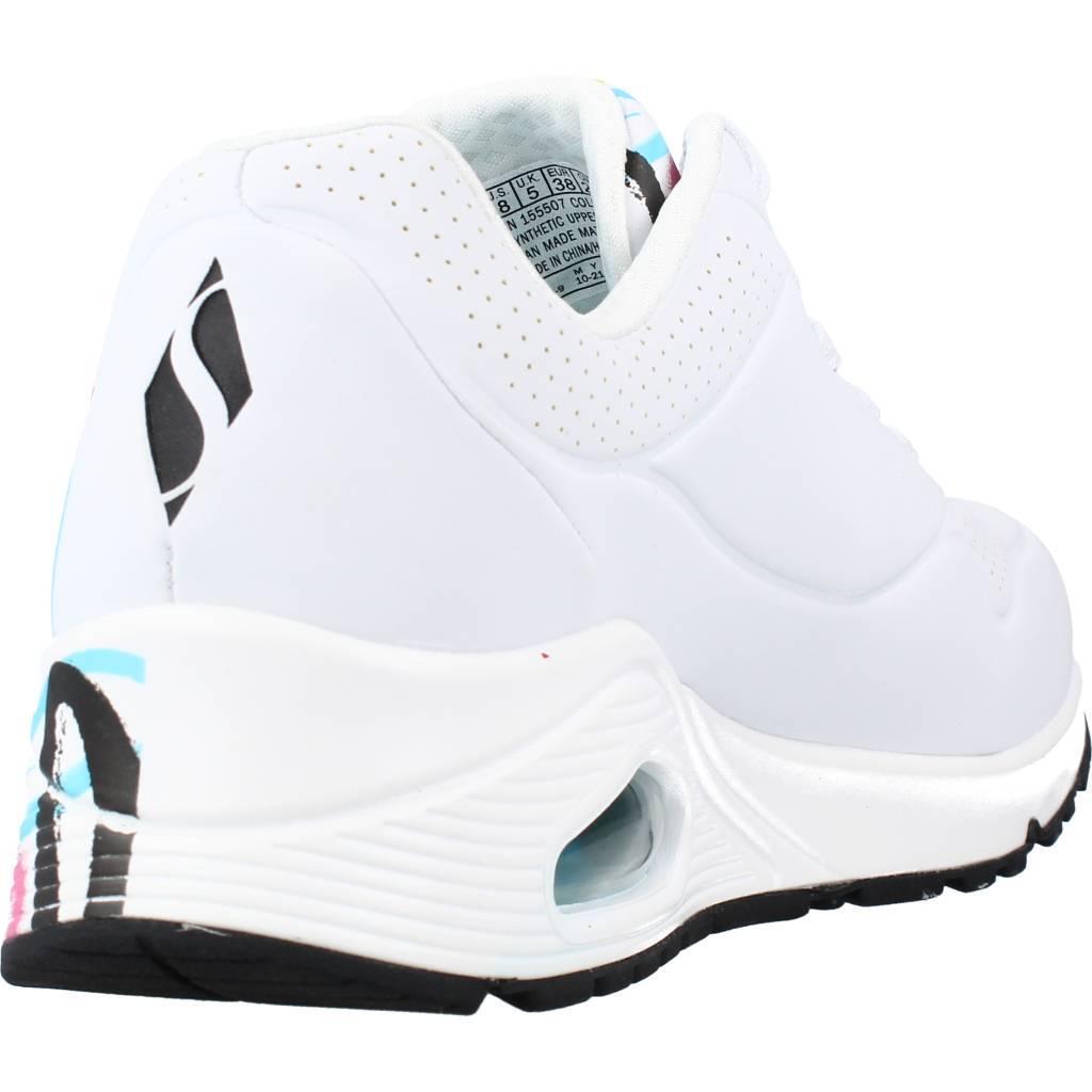 Baskets Femme Baskets Skechers UNO-SPREAD THE LOVE Blanc Blanc Skechers 3/6