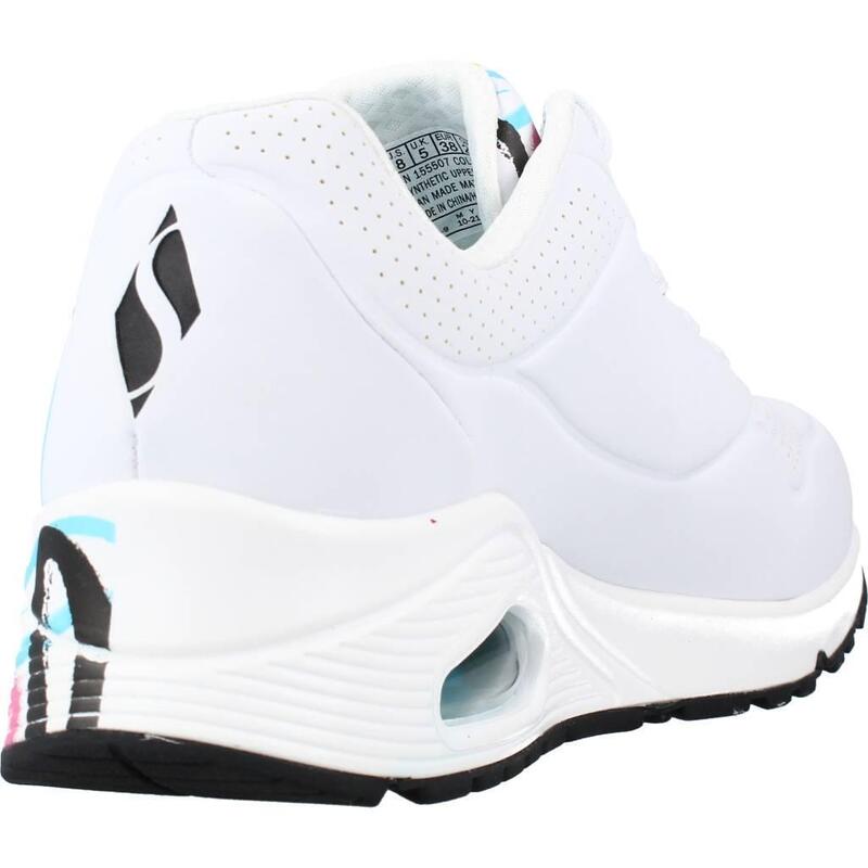 Baskets Femme Baskets Skechers UNO-SPREAD THE LOVE Blanc Blanc Skechers