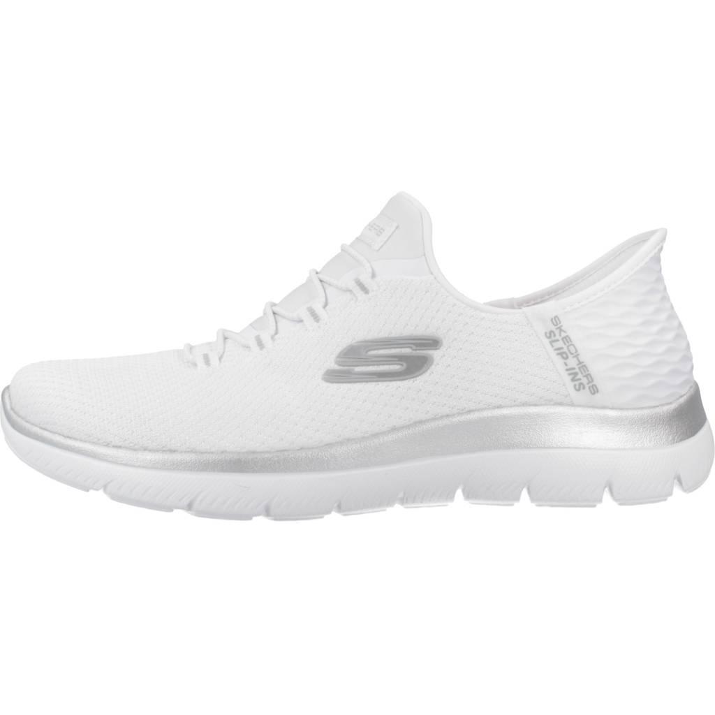 Baskets Femme Baskets Skechers SUMMITS-DIAMOND DREAM Blanc Blanc Skechers 2/7