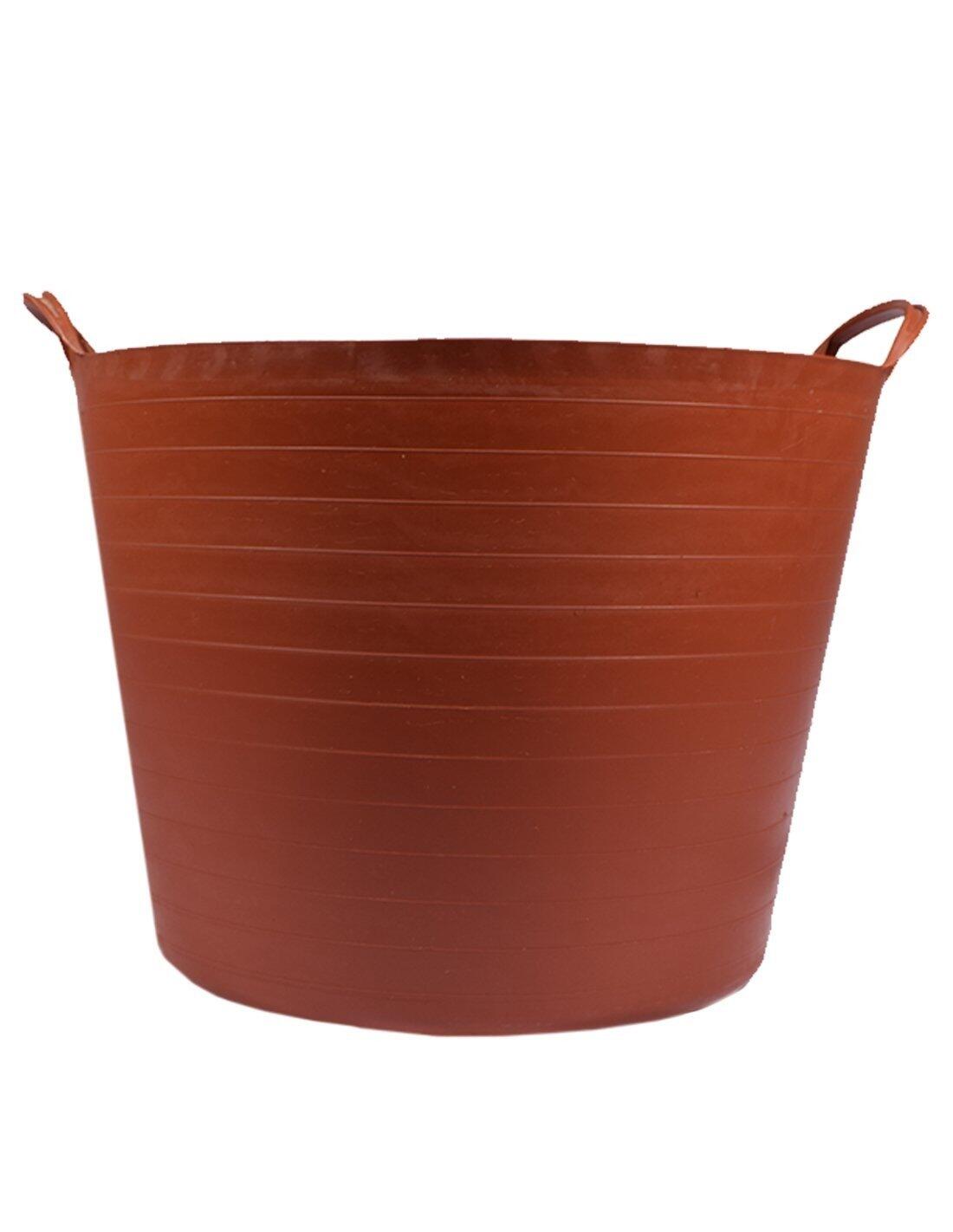 Espuerta de plástico | Capazo agrícola JARDIN202 42 L Teja Pack x25 uds 3/5