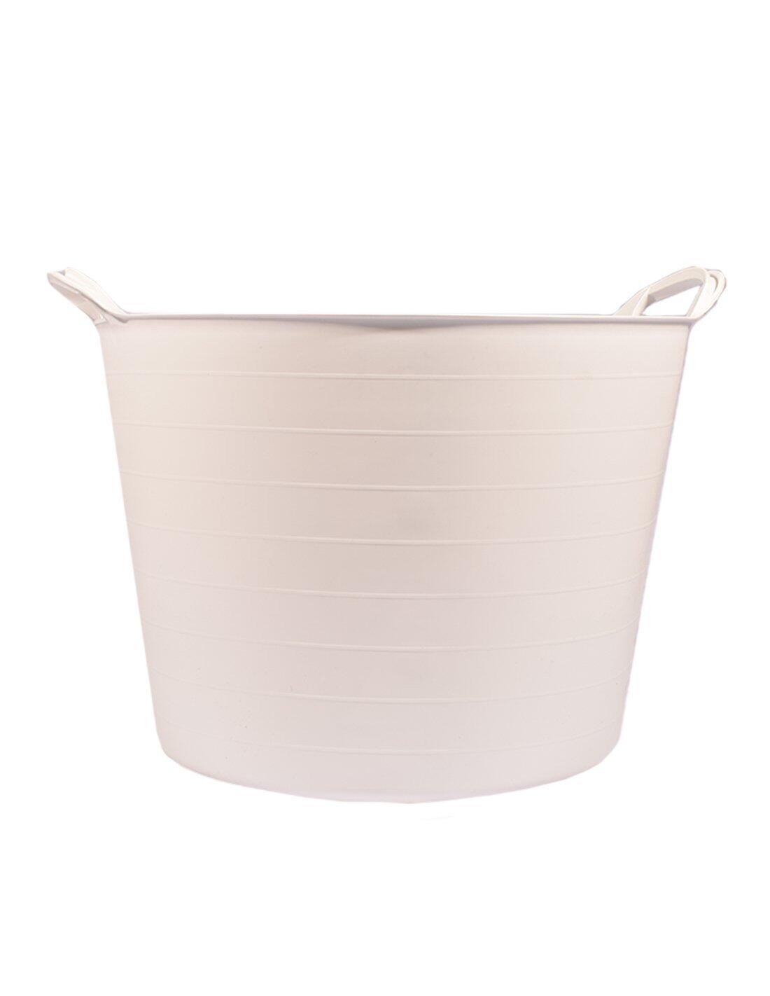Espuerta de plástico | Capazo agrícola JARDIN202 42 L Blanco Pack x30 uds 3/5