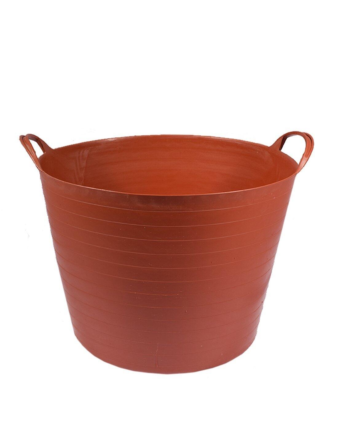 Espuerta de plástico | Capazo agrícola JARDIN202 42 L Teja Pack x25 uds 2/5