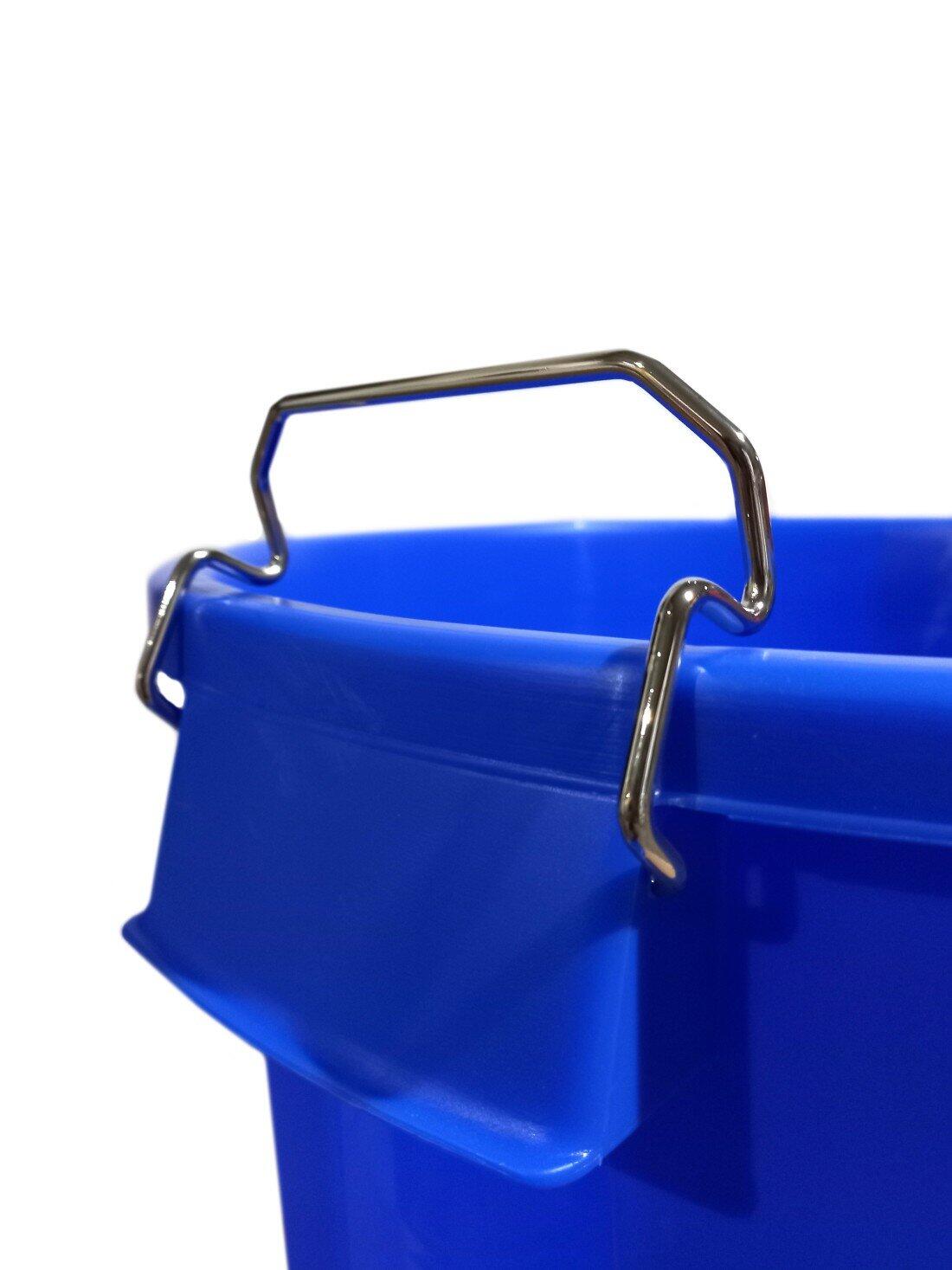 Cubo Basura de plástico con Tapadera | C JARDIN202 Azul 50 litros 5/5