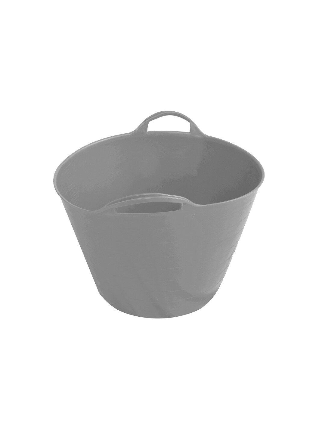 Espuerta de plástico | Capazo agrícola JARDIN202 42 L Gris Pack 20 uds 2/5