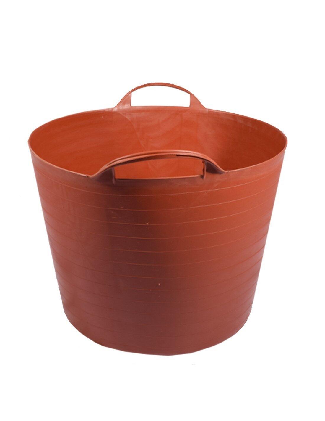 Espuerta de plástico | Capazo agrícola JARDIN202 42 L Teja Pack x15 uds 4/5