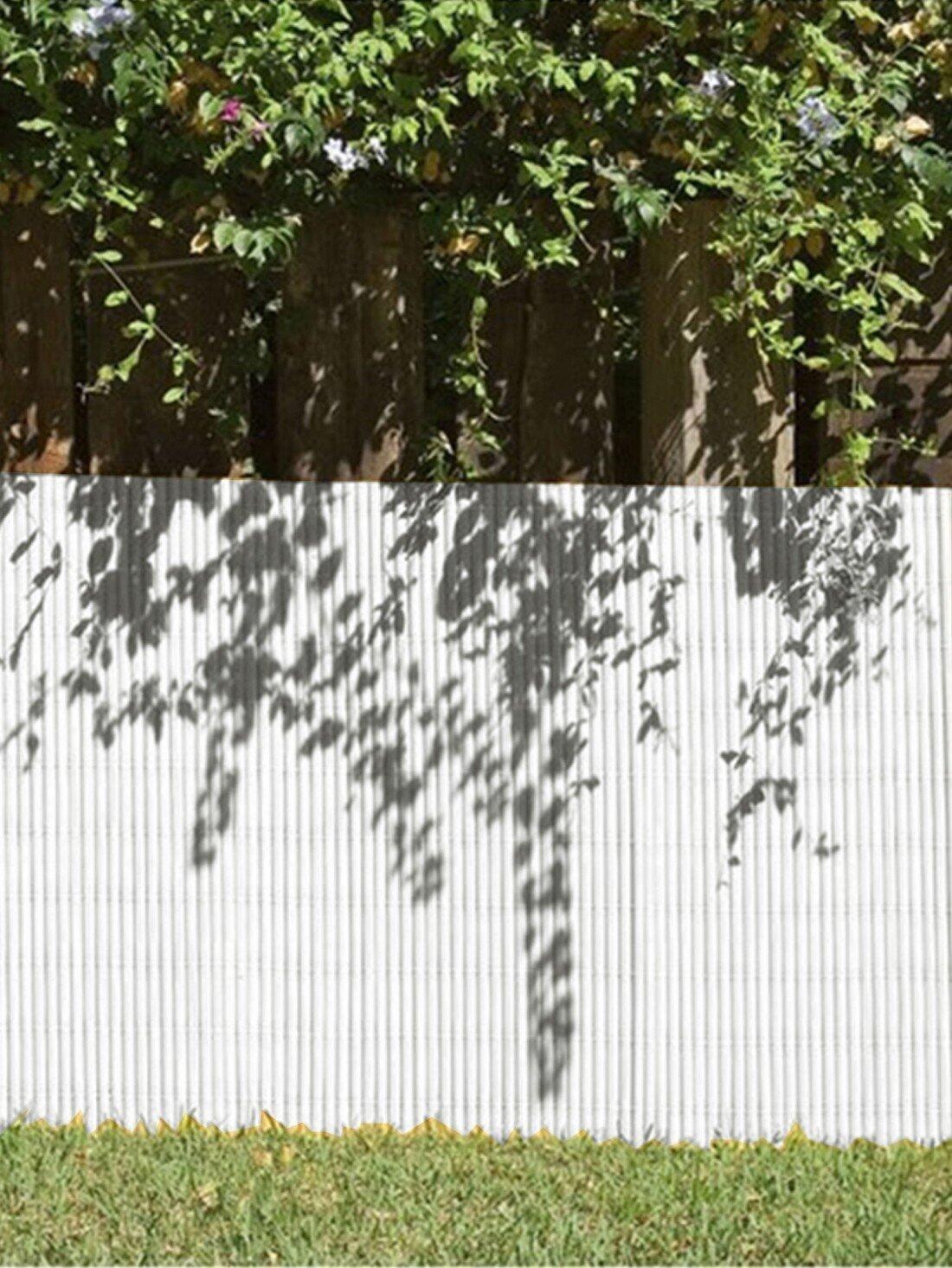 Cañizo PVC Doble Cara 1600gr/m² - Valla  JARDIN202 Blanco 1x3m 2/5