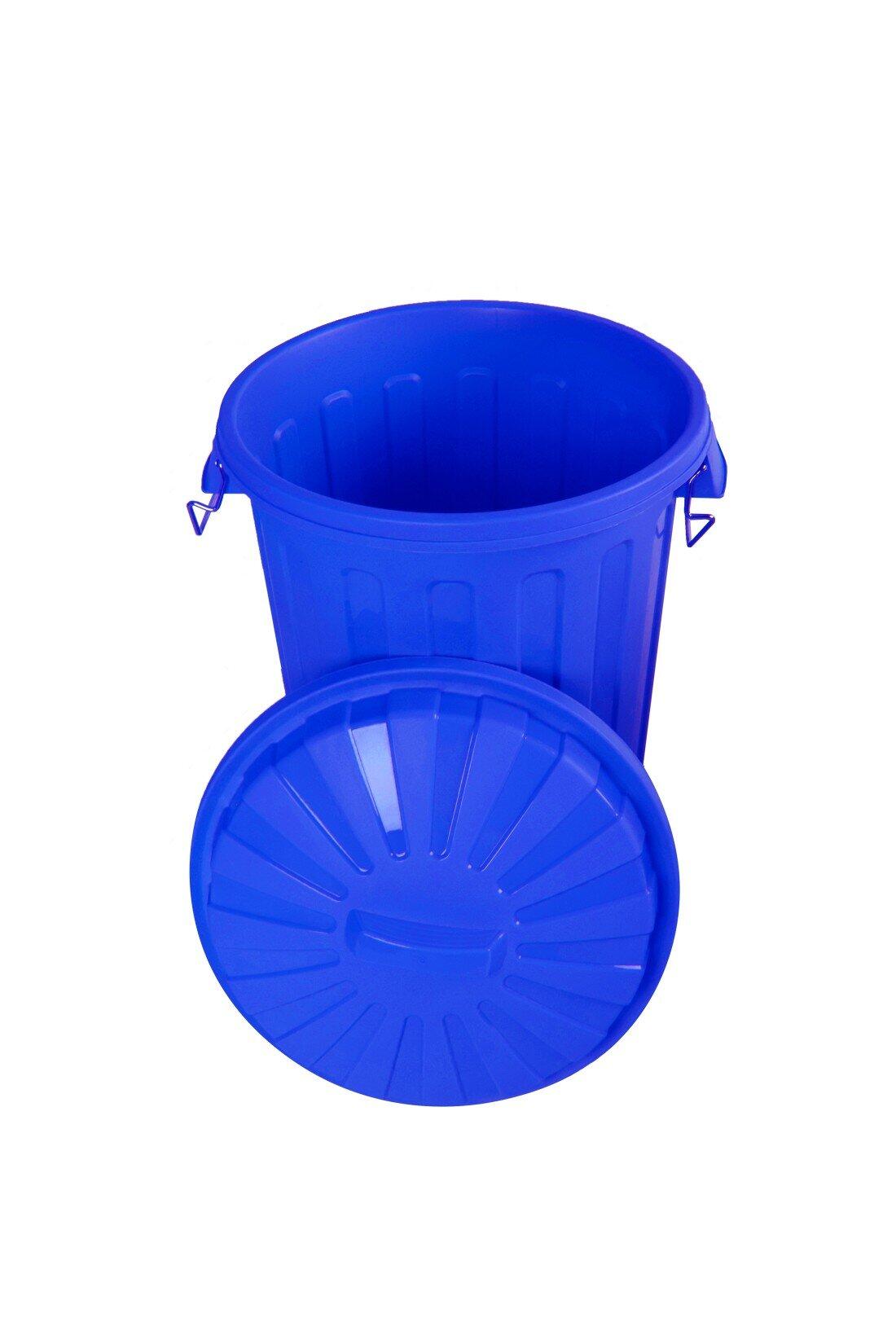 Cubo Basura Diseño  Moderno de plástico  JARDIN202 Azul 31 litros 4/5