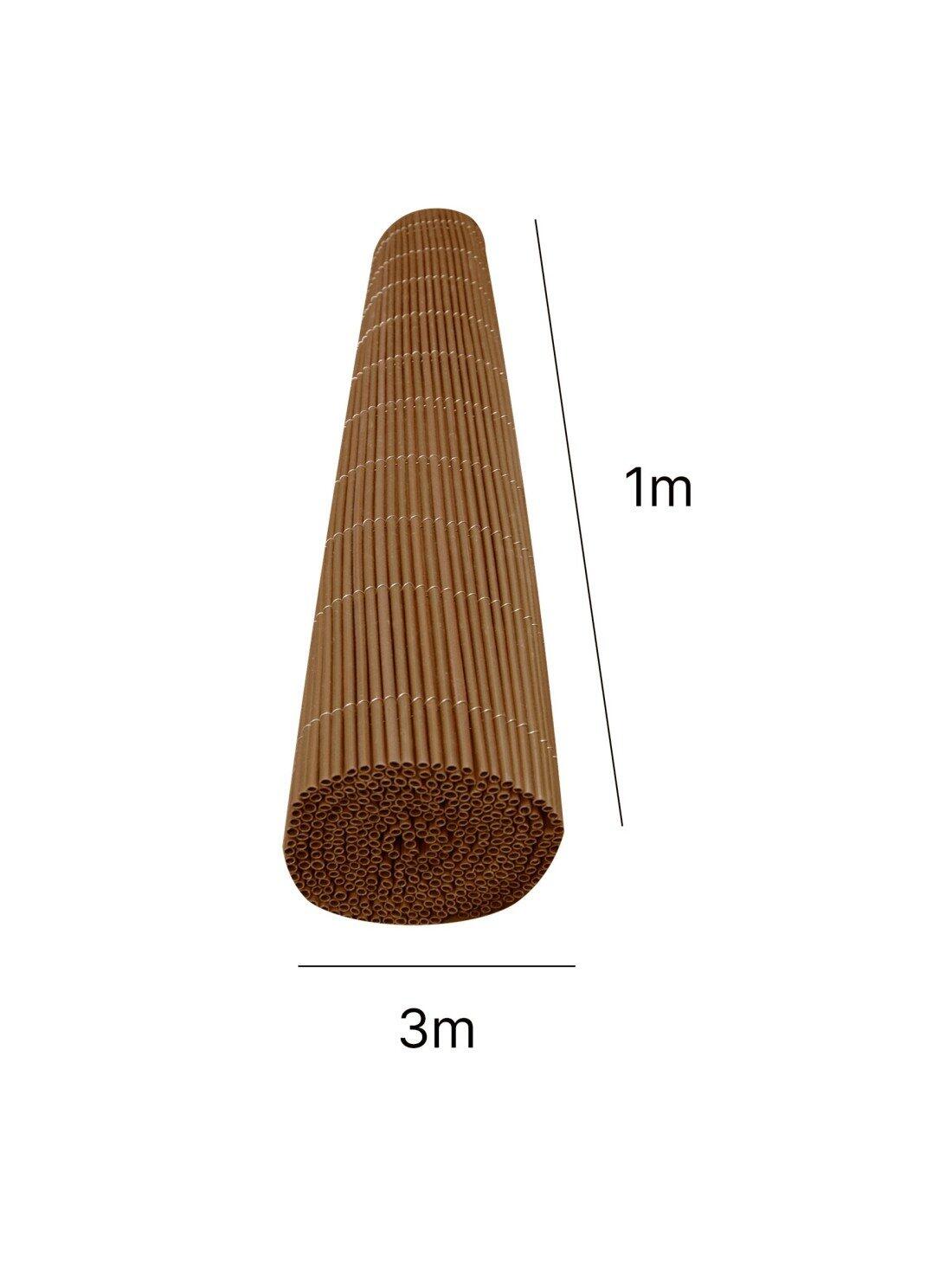 Mimbre Artificial con Tratamiento Anti-U JARDIN202 Caña 1x3m 2/5