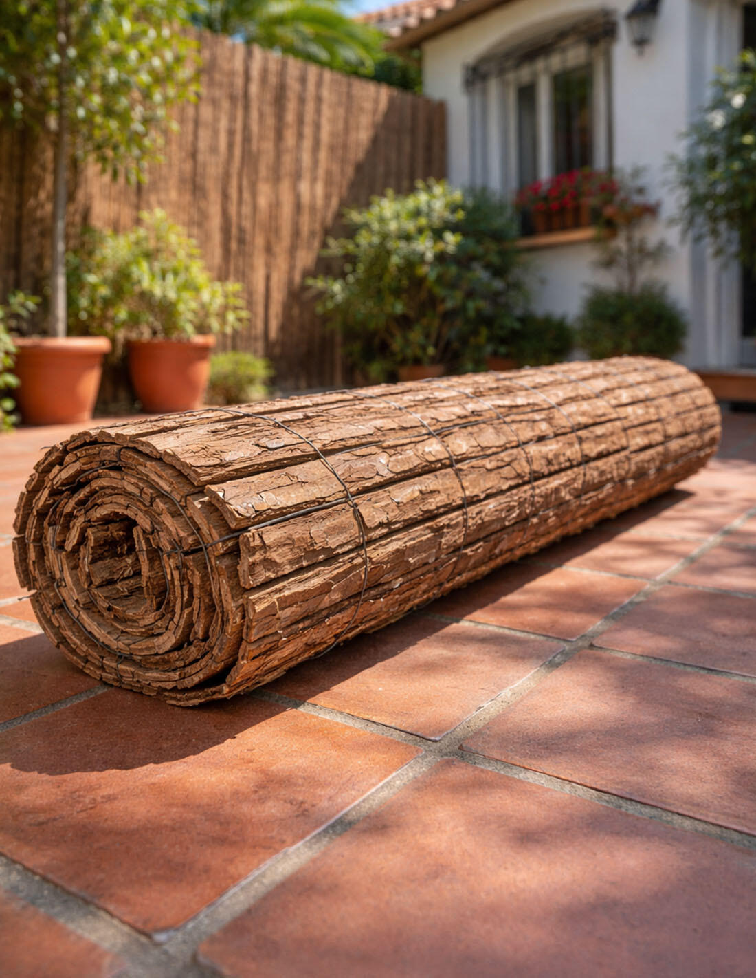 Cerramiento Natural de Corteza de Pino S JARDIN202 Rollo: 1'50 x 5 metros 2/5