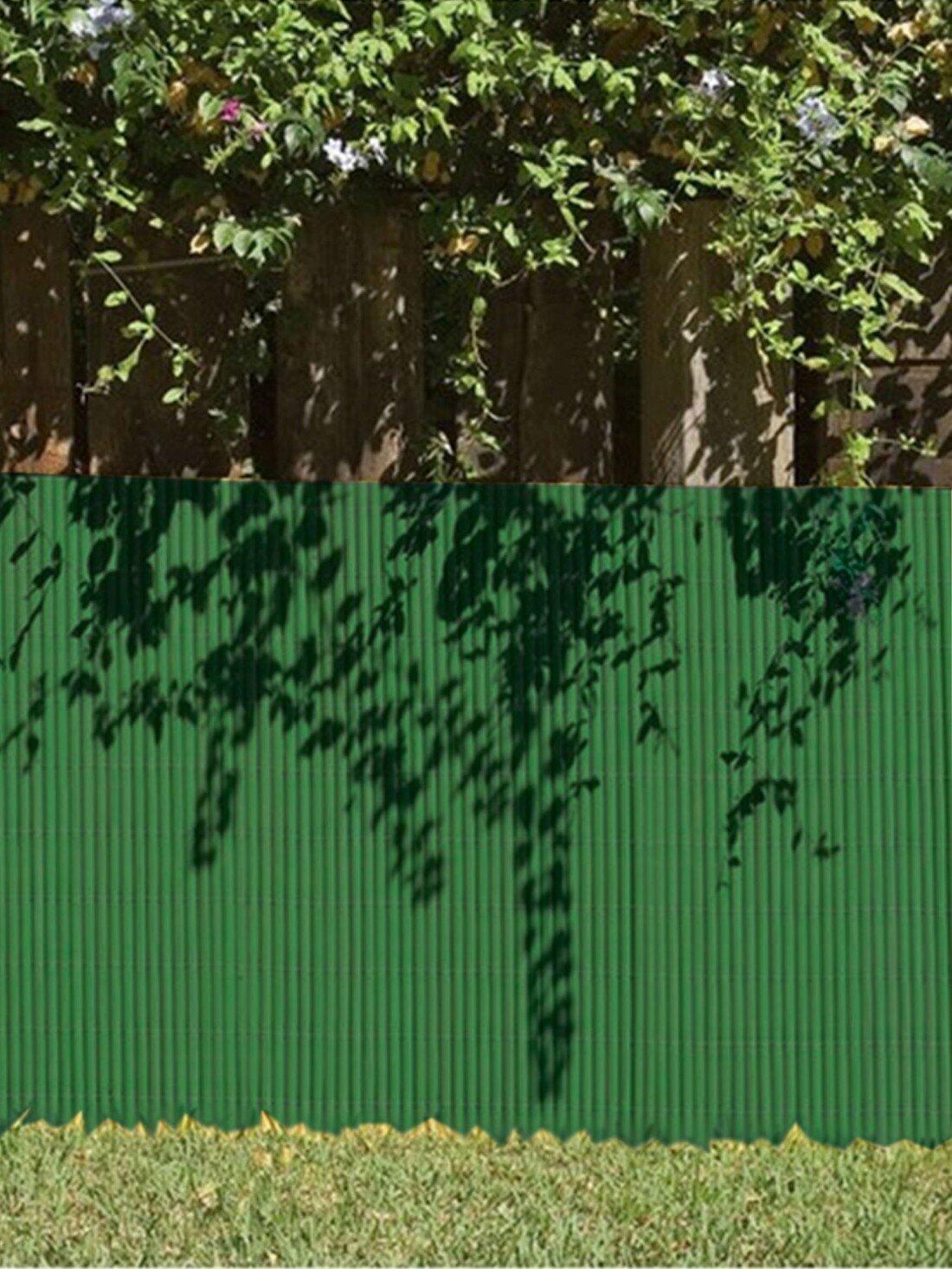 Cañizo PVC Doble Cara 1400gr/m² | Valla  JARDIN202 Verde 1x3m 3/5