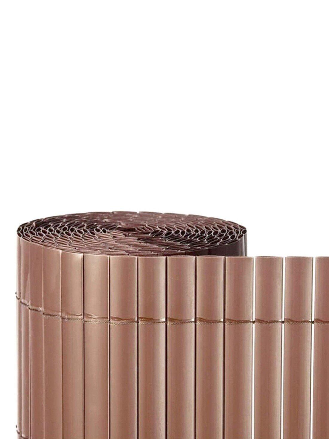 Cañizo PVC Doble Cara 1600gr/m² - Valla  JARDIN202 Marrón 1,5x3m 2/5