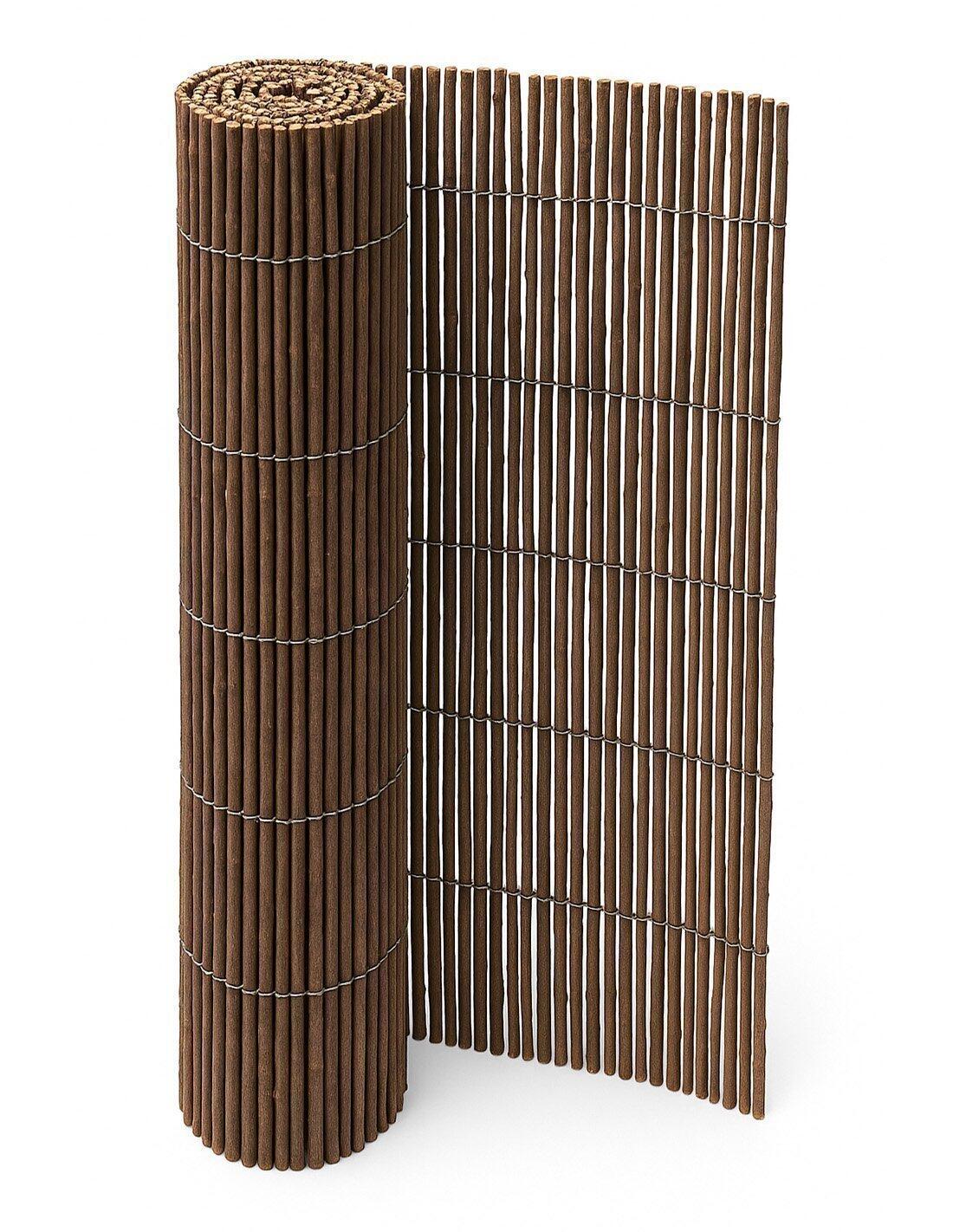 Cerramiento de Mimbre Natural Ecológico  JARDIN202 Rollo: 1'20 x 5 Metros 2/5