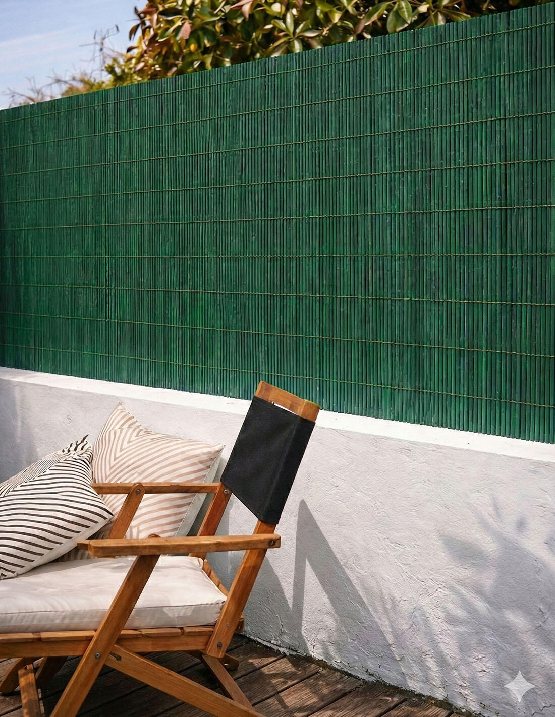 Mimbre Artificial con Tratamiento Anti-U JARDIN202 Verde 1x3m 5/5
