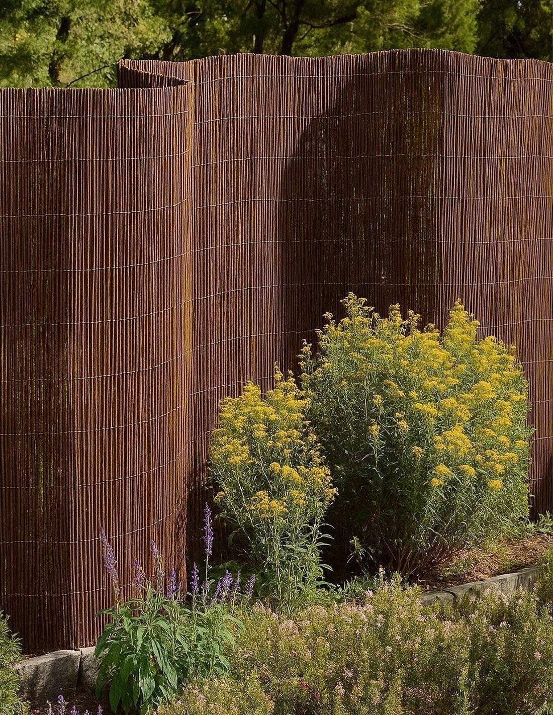 Cerramiento de Mimbre Natural Ecológico  JARDIN202 Rollo: 1'20 x 5 Metros 5/5