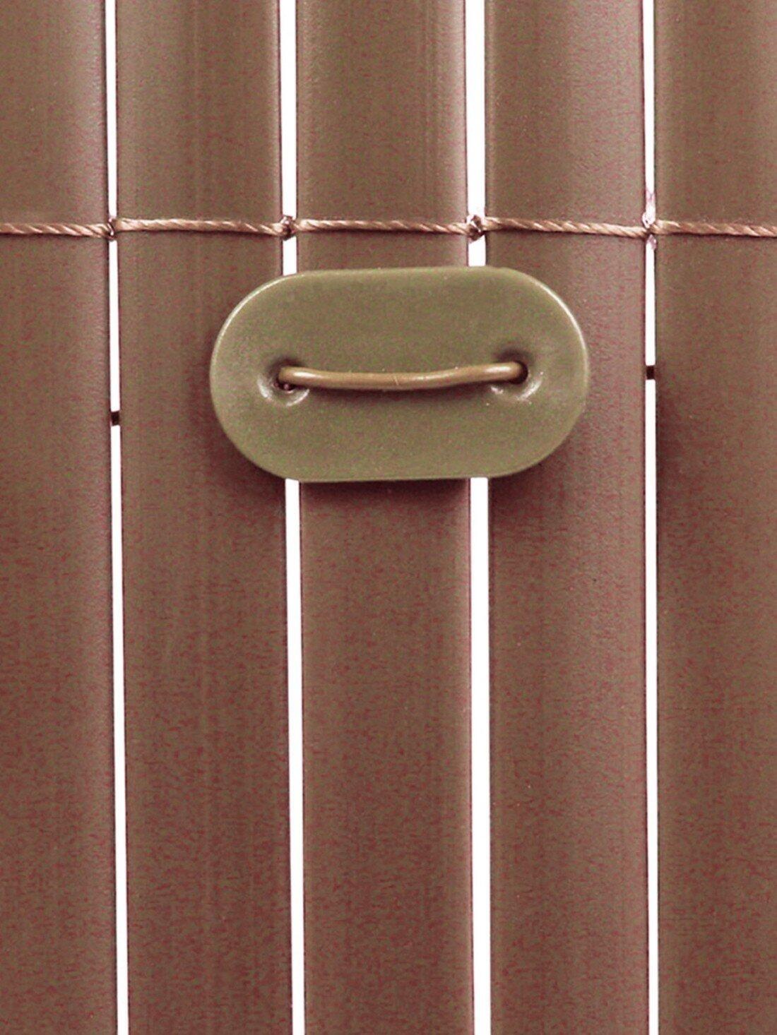 Cañizo PVC Doble Cara 1600gr/m² - Valla  JARDIN202 Marrón 1,5x3m 4/5
