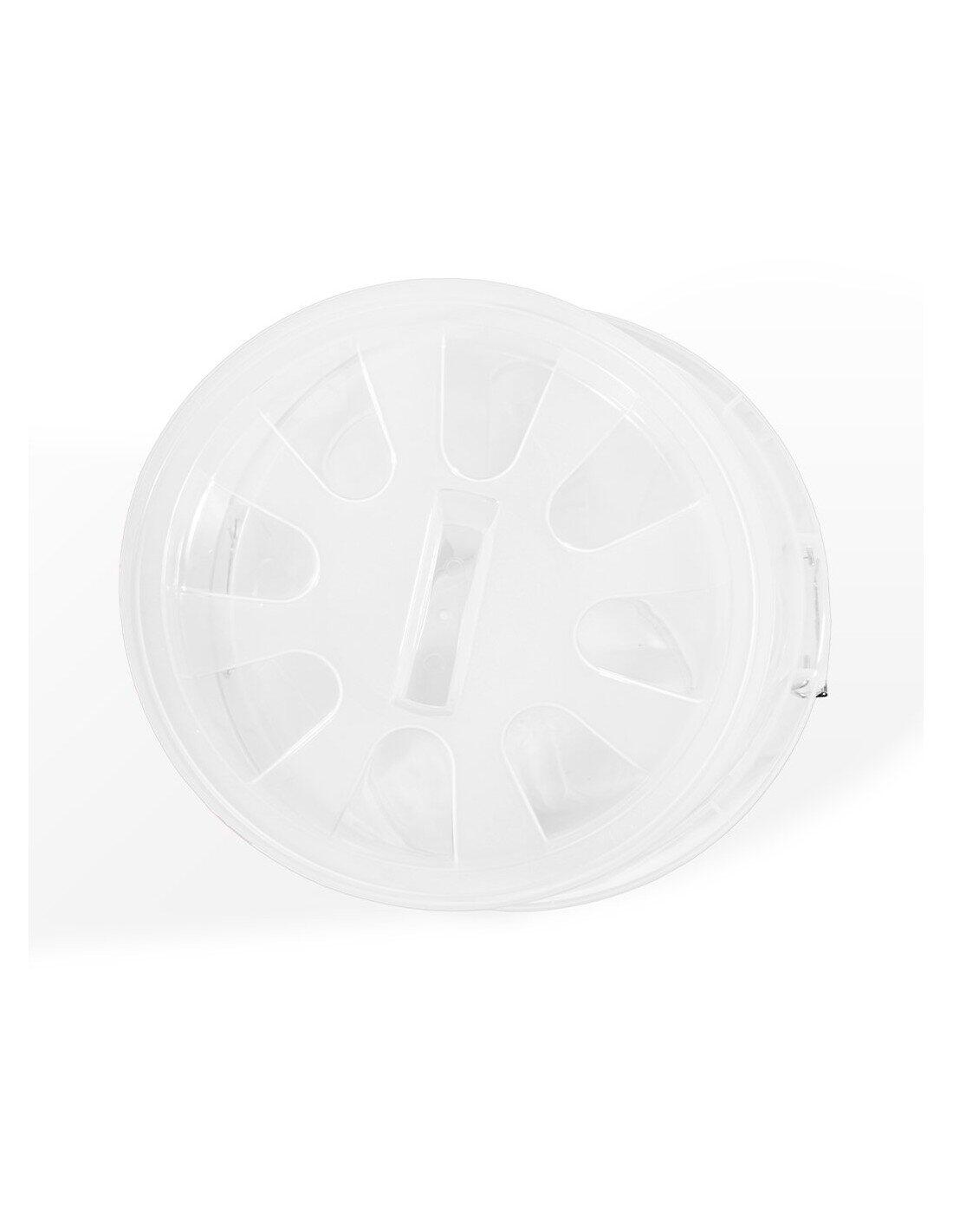 Cubo Basura de plástico con Tapadera | C JARDIN202 Transparente 21 litros 5/5