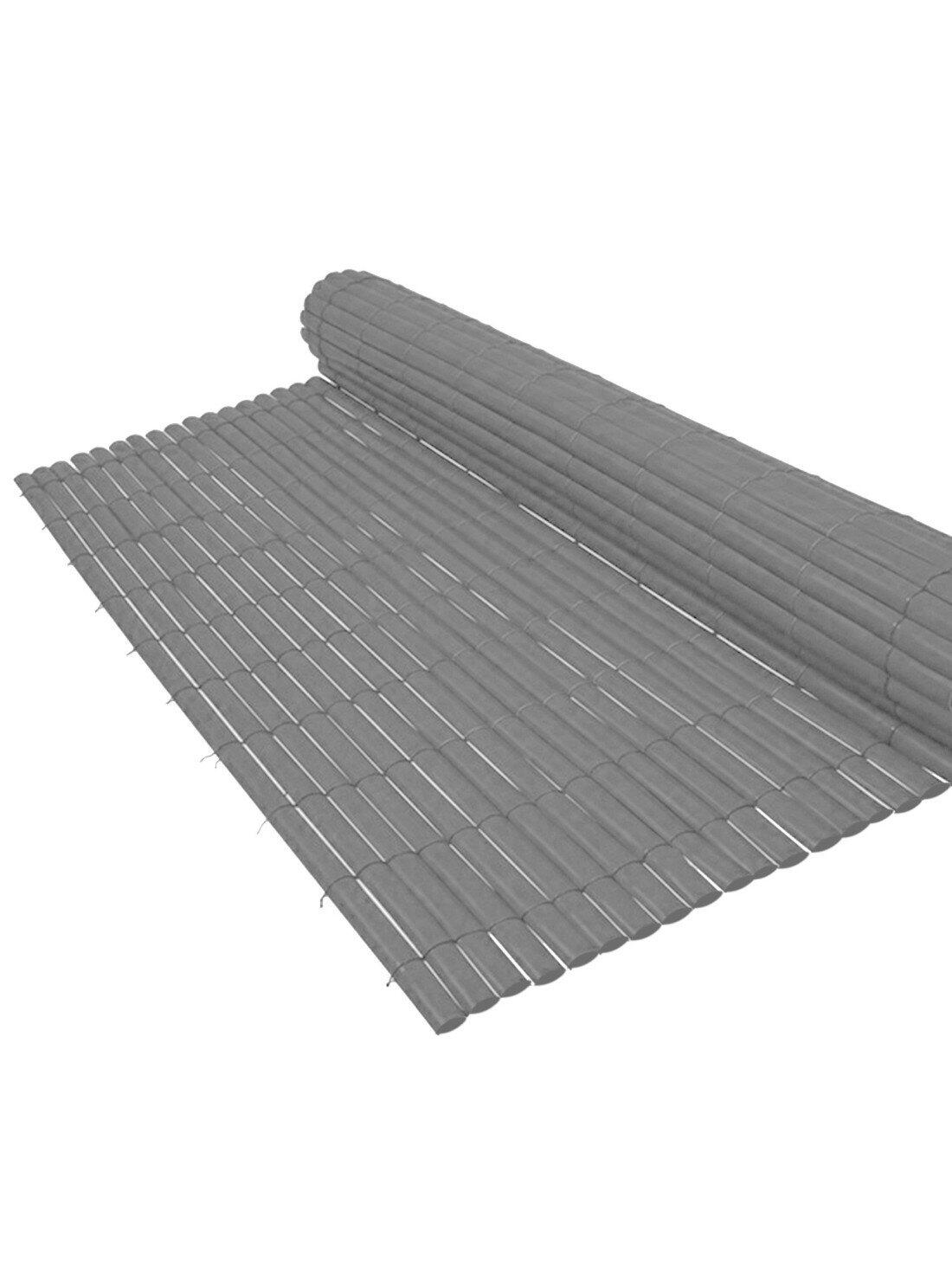 Cañizo PVC Doble Cara 1600gr/m² - Valla  JARDIN202 Gris 2x3m 4/5