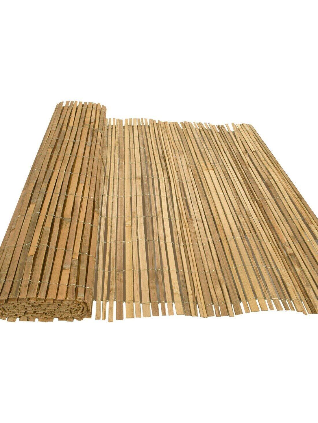 Cerramiento de Caña Partida de Importaci JARDIN202 Rollo: 2 x 5 metros 3/5