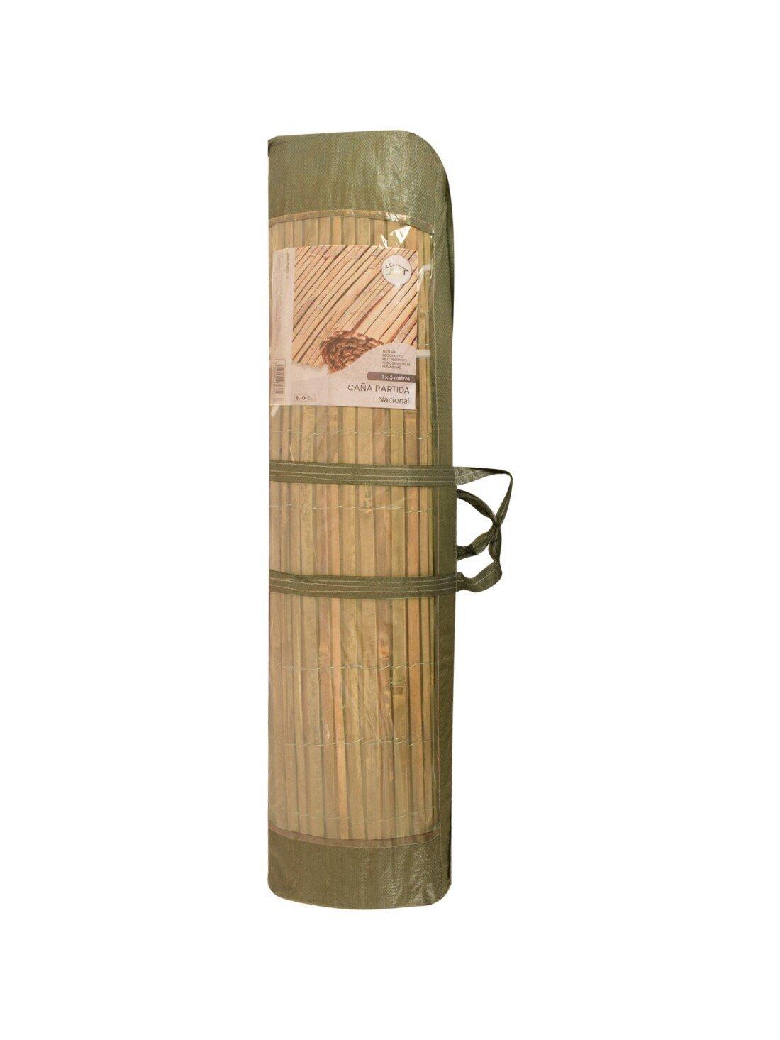 Cerramiento de Caña Partida de Importaci JARDIN202 Rollo: 2 x 5 metros 4/5