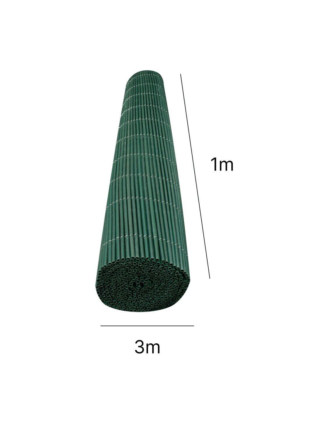 Mimbre Artificial con Tratamiento Anti-U JARDIN202 Verde 1x3m 2/5
