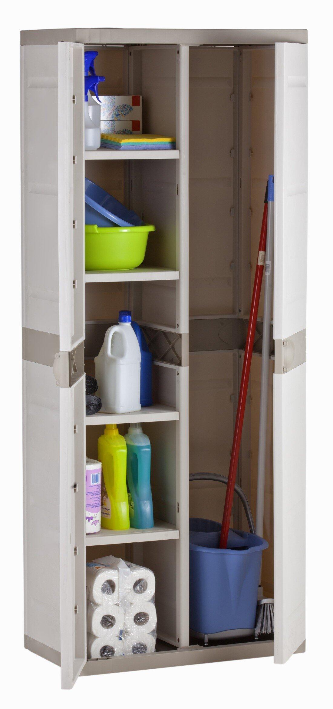 Armario de 4 estantes de Resina | Escobe JARDIN202 Beige 1/5