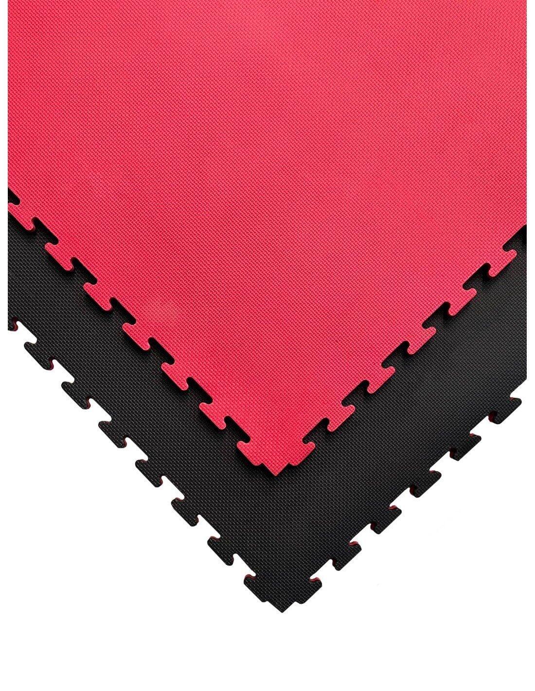 Tatami Puzzle 1000x1000x40 mm | Esterill JARDIN202 Rojo y Negro 2/5