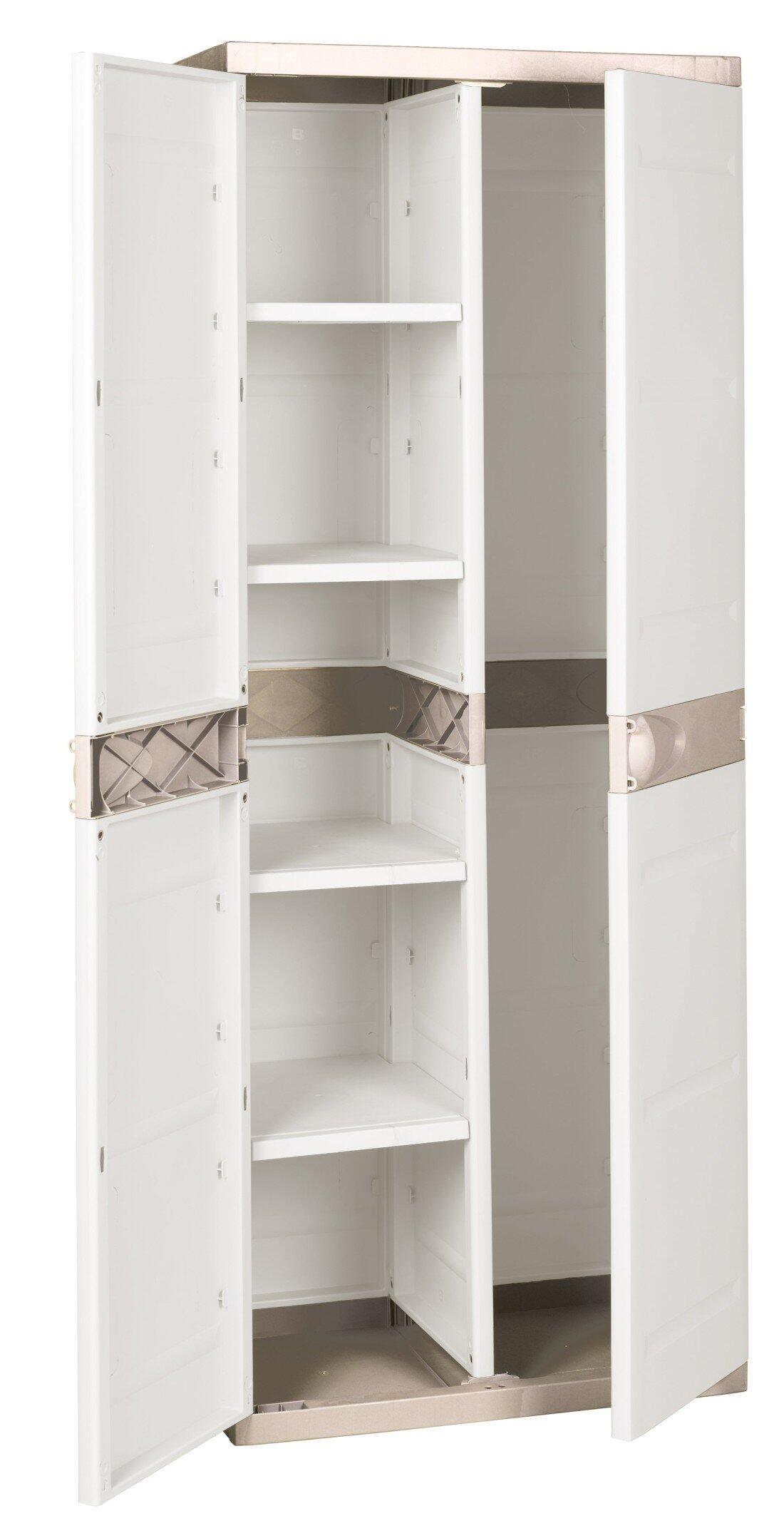 Armario de 4 estantes de Resina | Escobe JARDIN202 Beige 5/5