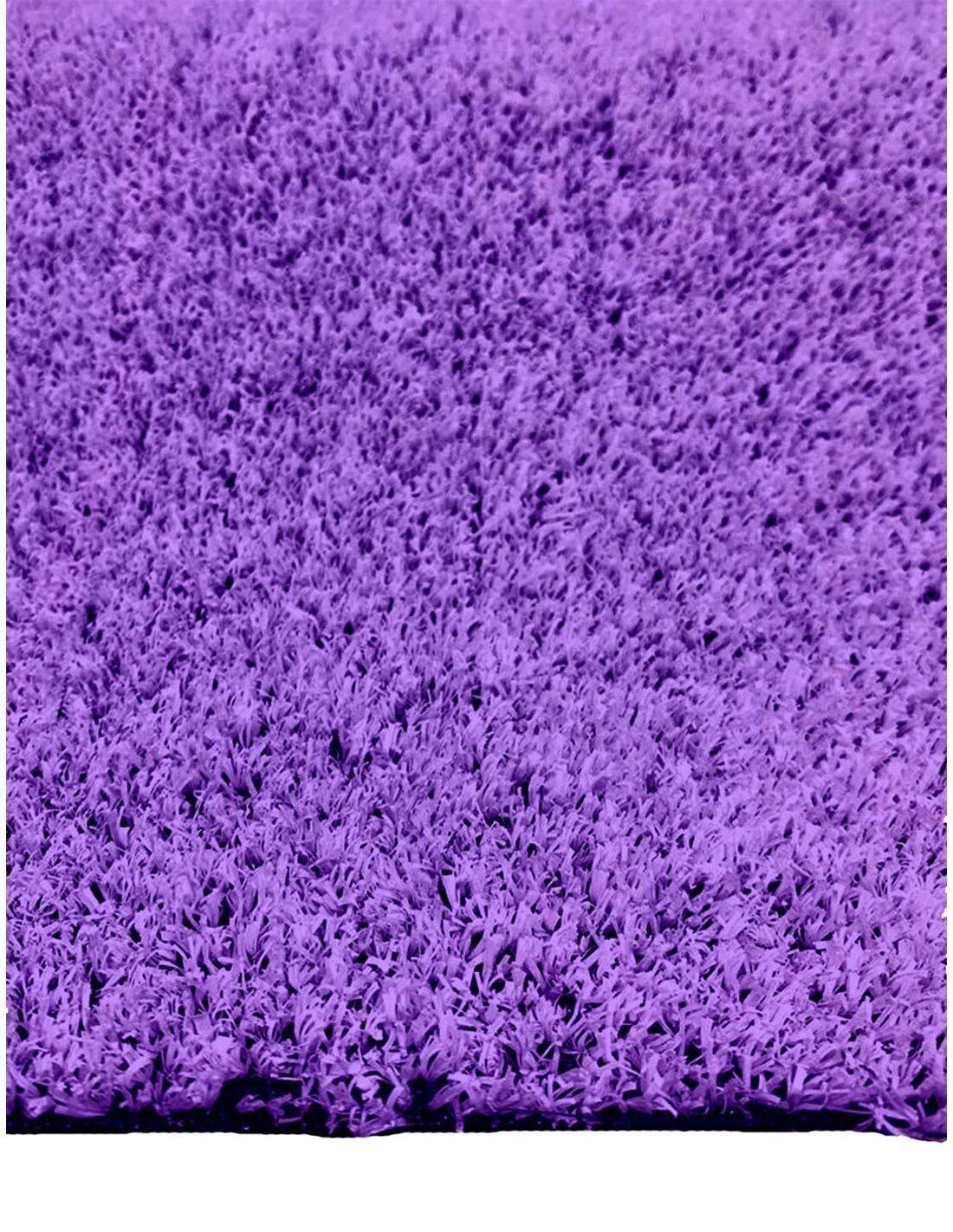 Césped Artificial 7mm de Color para Exte JARDIN202 Morado 2 x 5 metros : 10 m2 5/5