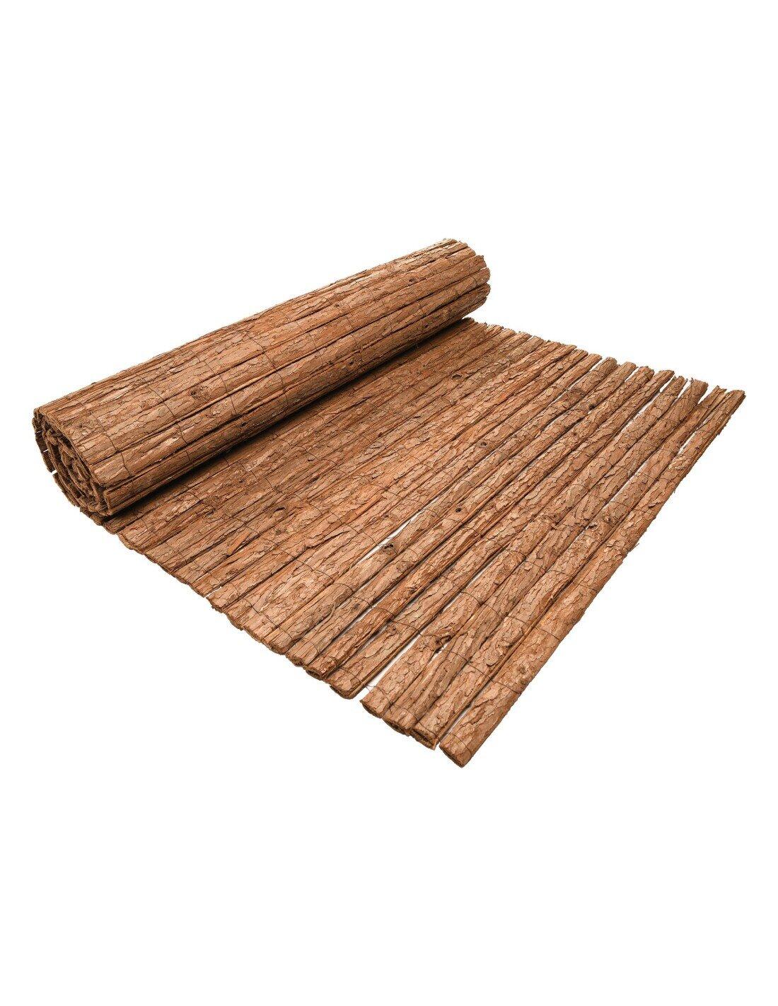 Cerramiento Corteza de Pino Natural | Va JARDIN202 1x5m 2/5