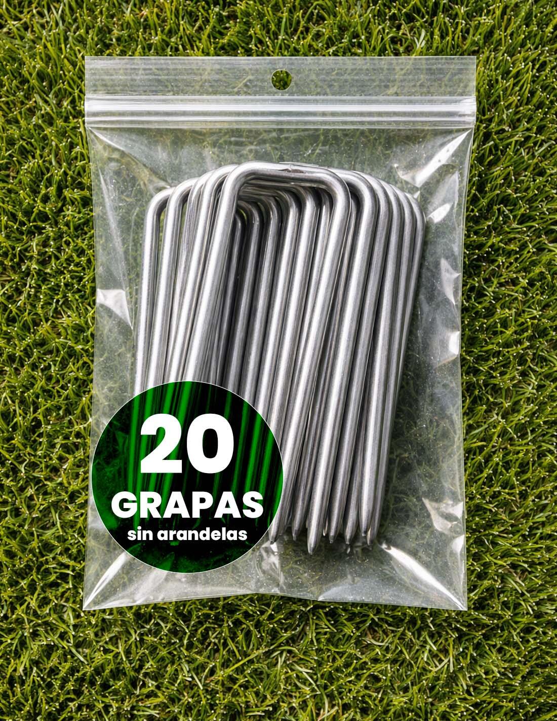 JARDIN202 - Caja 20 Grapas Piquetas de Jardín 150x30 1/5